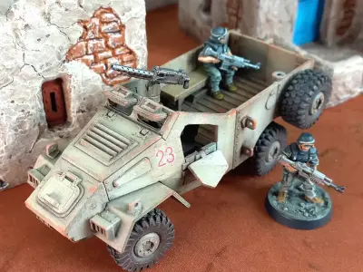 Armored Car - 28mm Sci-Fi 3D print model