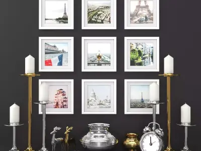 Provence decor set Paris 3D model