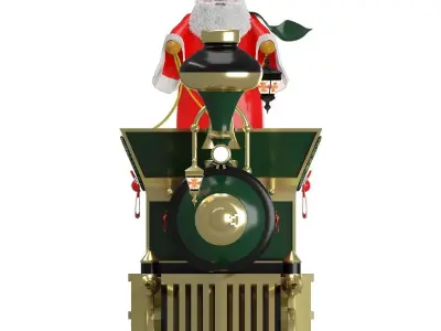 Santa Claus Train 3D model