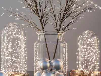Christmas Decoration Set 3D model buy