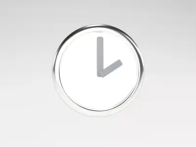 Two O Clock Low-poly 3D model