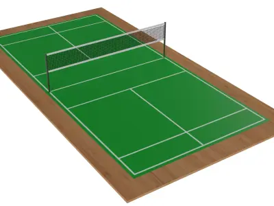 Badminton Court 3D model