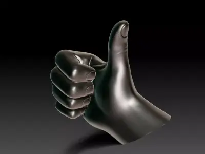 Hanger Thumbs Up made for 3D Printing 3D print model