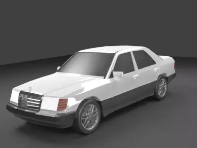 Mercedes Benz w124 1985 Free 3D model
