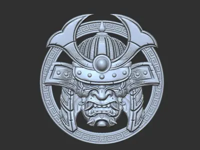 sumurai head 3D print model