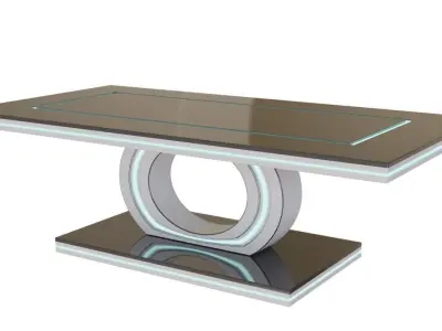 Scifi Table Futuristic Interior Decoration Low-poly 3D model