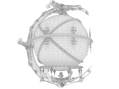 Magic crystal ball 3D model