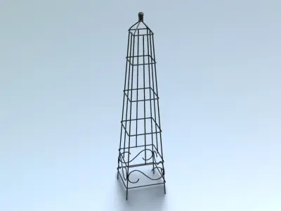 Trellis eiffel tower Low-poly 3D model