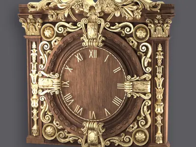 Classic Ornamental Clock 3D model