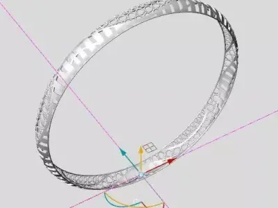 1173 Perfora Halo Bangle 5gm 3D print model