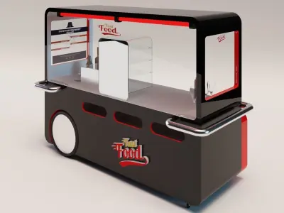 Food Cart Model 3D model