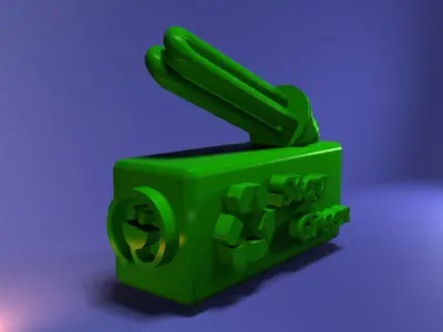 Green energy bulb - stay green 3D print model