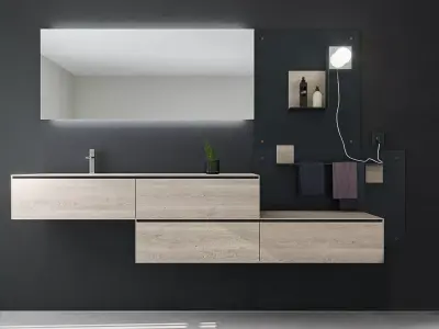 Bathroom furniture set Arcom Escape 3D model