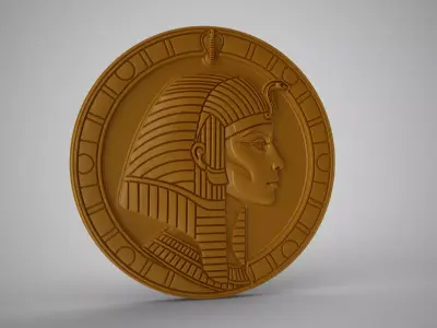 Cleopatra Medallion 3D print model