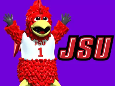 NCAA - Cocky - Jacksonville State University - 3d print 3D print model