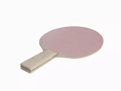Table Tennis Racket Set Low-poly 3D model
