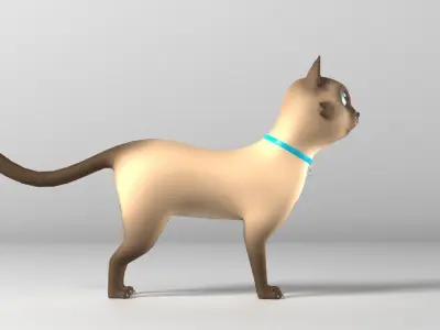 Cat Srisawad Low-poly 3D model