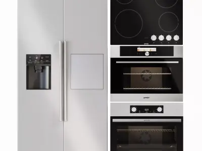 set kitchen appliance gorenje Low-poly 3D model