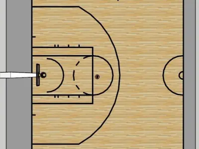 Basketball Court 3D model