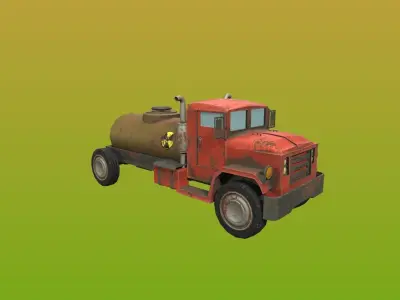 3D Old Truck Low-poly Low-poly 3D model