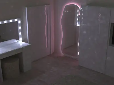 A Girly Bedroom  3D model