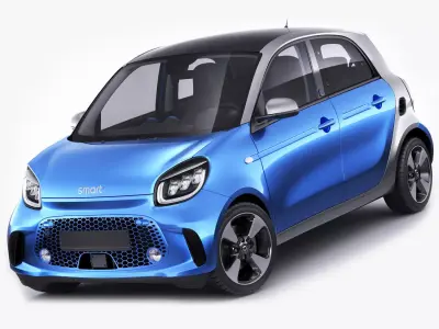 Smart EQ Forfour 2020 3D model