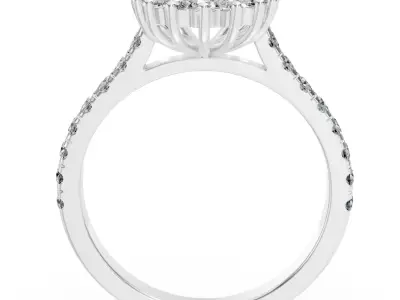 Blue Sapphire Ring Free 3D print model