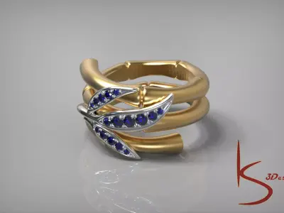 bamboo ring 3D model
