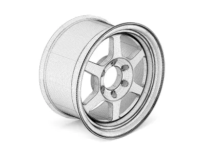 Steel rim 05 3D model