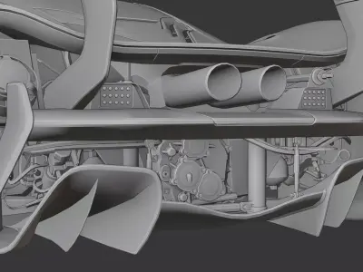 McLaren P1 GTR  3D print model