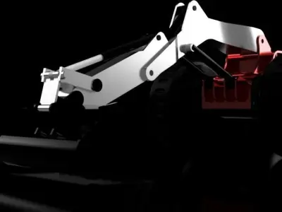 Excavator 3D print model