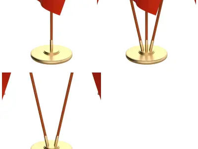 Chile Flag Pack 3D model