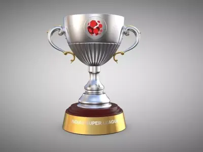 ISL  football Trophy 3D model