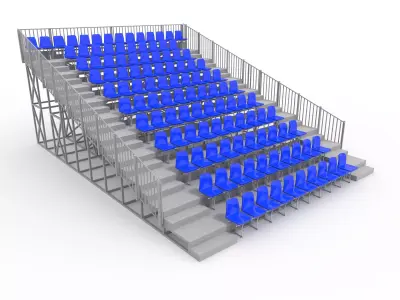 Bleachers 12 3D model