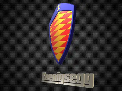 koenigsegg logo 3D model