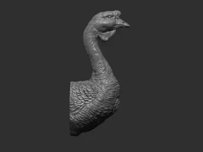 Goose Gander bust 3D print model