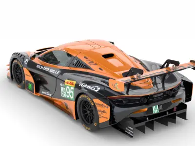 McLaren 720S LMGT3 EVO 2025 WEC 3D model