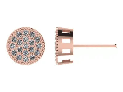 Solitaire EarRing 04 3D print model