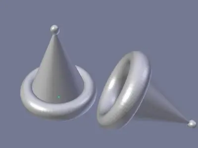 Party-Birthday Hat-Cap Low-poly 3D model