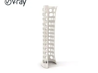 Perforated Metal Cylinder Model Pack Low-poly 3D model