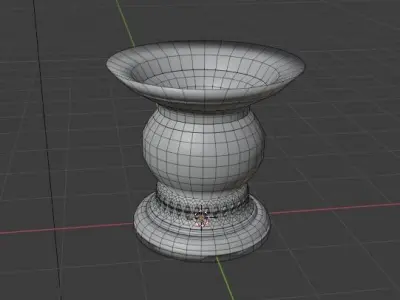 Brilliant Flagon for Decoration Low-poly 3D model