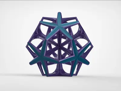 Geometric Sculpture Low-poly 3D model purchase