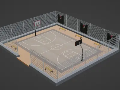 Basketball Stadium - Portland Trail Blazers Low-poly 3D model