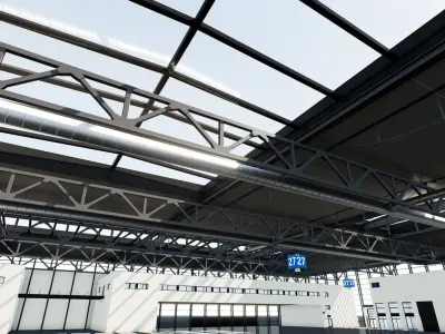 Warehouse 001 UE4 3D model