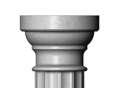 Classical plaster or wood column 3D print model