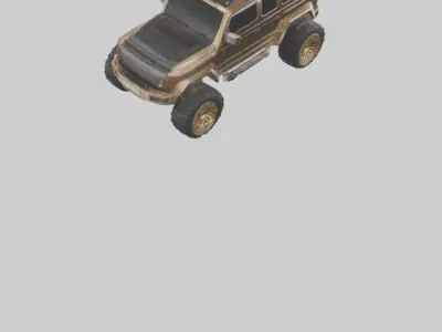 Luxury Offroad Vehicle model Low-poly 3D model
