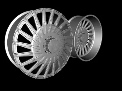 Wheel Amani Forged Culture Dually Low-poly 3D model