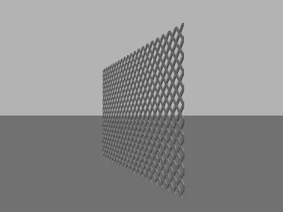 Lattice fence Free 3D model