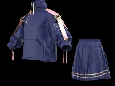 Women sportswear package 6 3D model