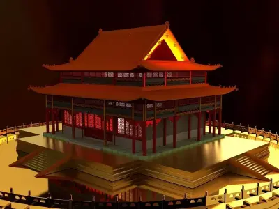 Chinese house 3D model shop